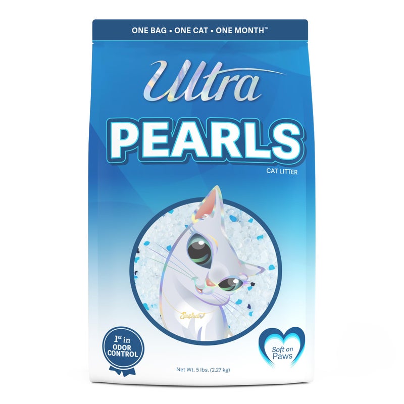 Ultra Pearls Cat Litter - 99.9% Dust Free, Low Tracking, Soft on Paws, Fragrance Free - 5 Lbs. - Image 1